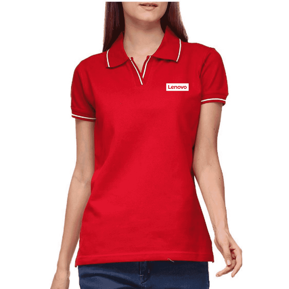 Scott International Women's Red Polo TShirt